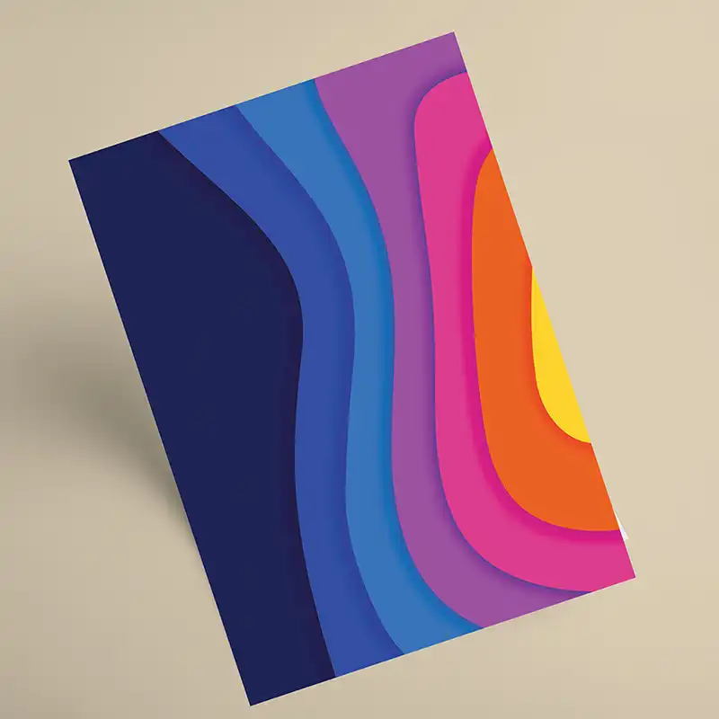 کاغذ رنگی A4 مدل Rainbow بسته 20 عددی