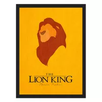تابلو رادا گالری مدل پوستر مینیمال انیمشین شیر شاه The Lion King 01