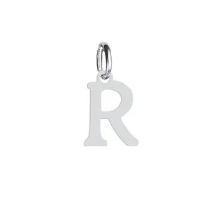 آویز گردنبند نقره هایکا طرح R مدل n.ha 299