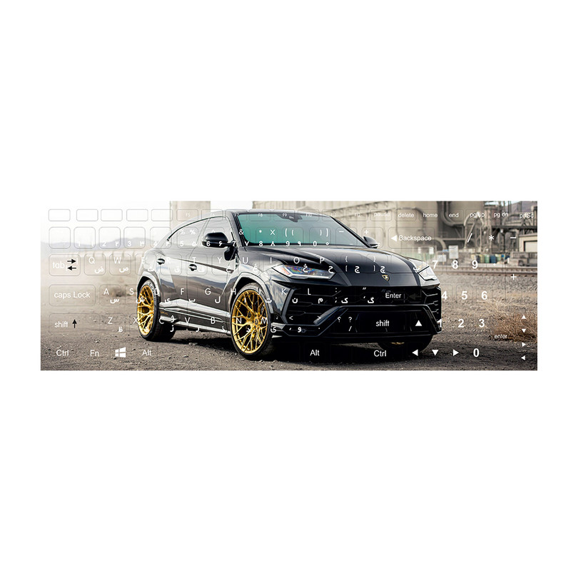 برچسب حروف فارسی کیبورد مدل Car 105