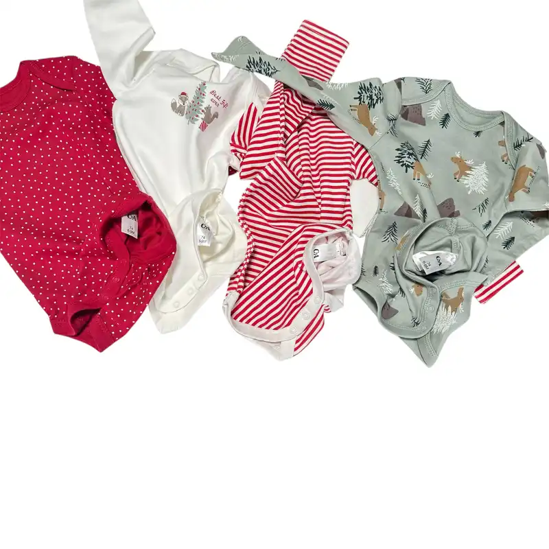 بادی آستین بلند نوزادی سی اند ای مدل 900 مجموعه 4 عددی