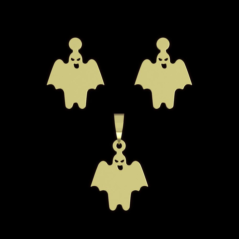 نیم ست طلا 18 عیار زنانه مدوپد مدل روح کد NA11461