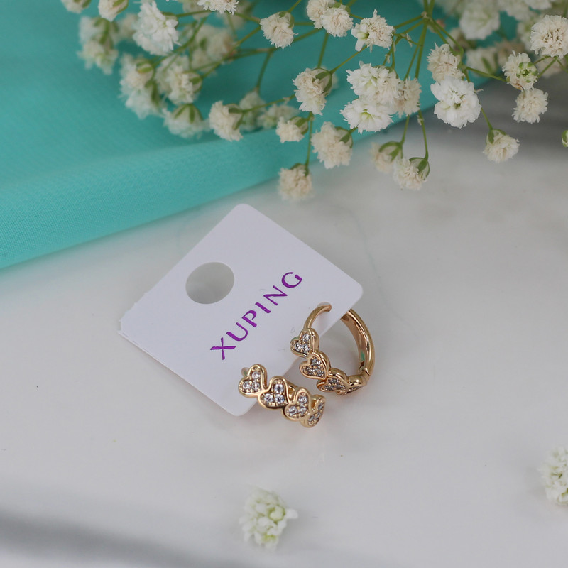 گوشواره زنانه ژوپینگ مدل قلب کد G449