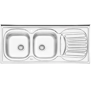 سینک ایلیا استیل مدل 3510L روکار سایز 50 × 120 سانتی متر