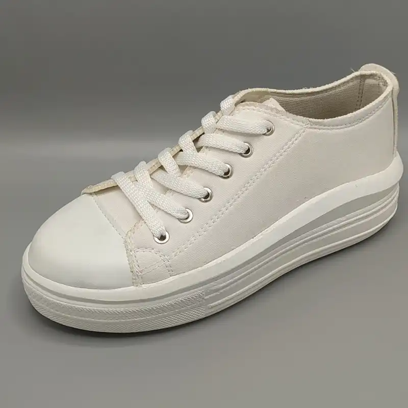 کفش پیاده روی زنانه مدل الستار لژدار رنگ سفید