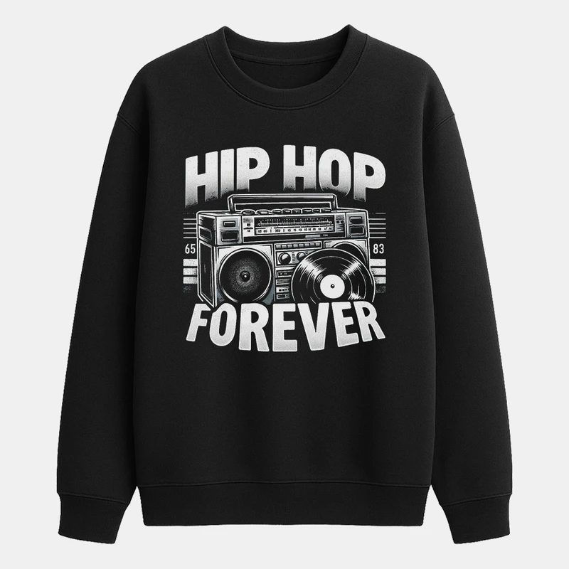 سویشرت مردانه باهرپوش شرق مدل هیپ هاپ تا ابد کد z388