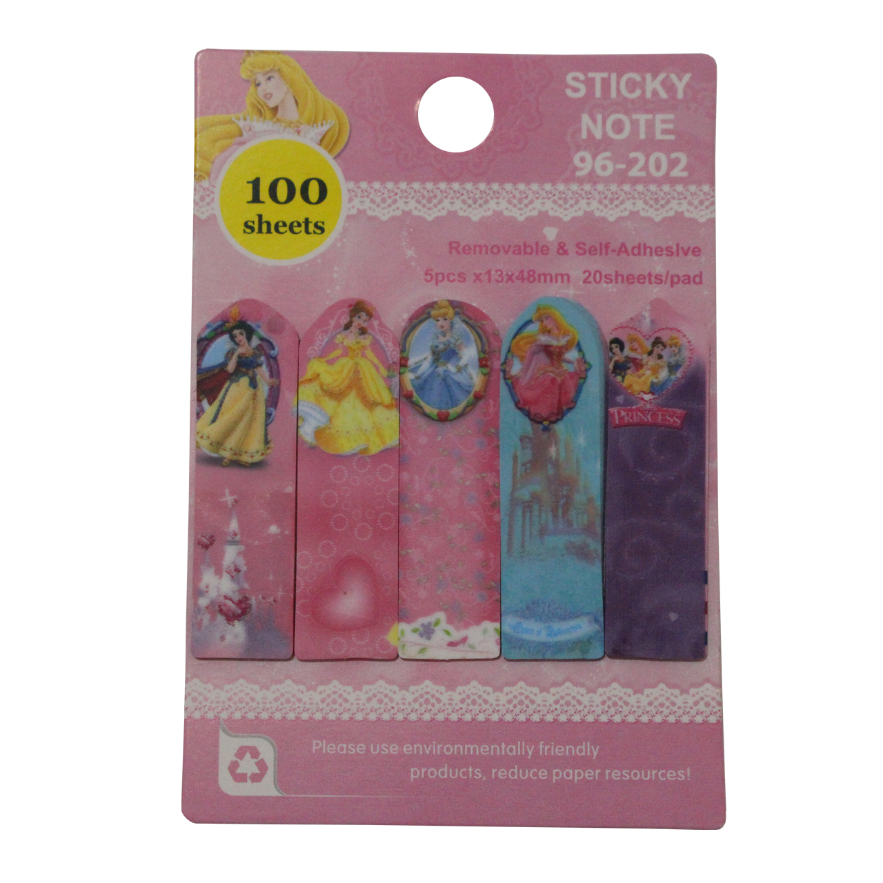 نشانگر کتاب طرح PRINCESS بسته پنج عددی