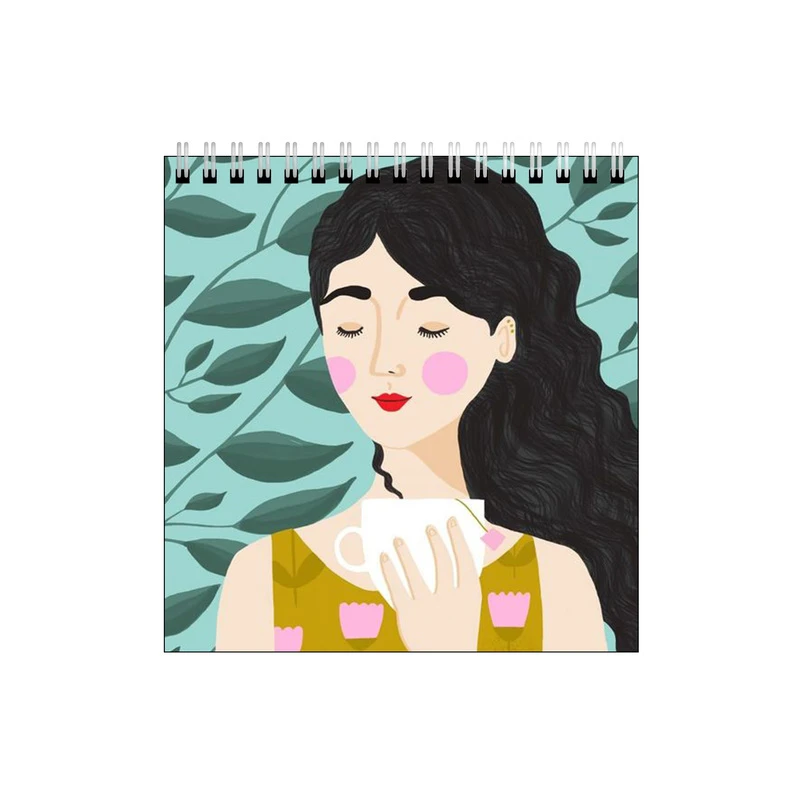 دفتر طراحی طرح دختر و برگ و باد کد 8086808