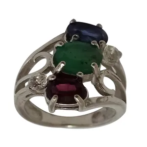 انگشتر نقره زنانه سلین کالا مدل جواهری ce-As070