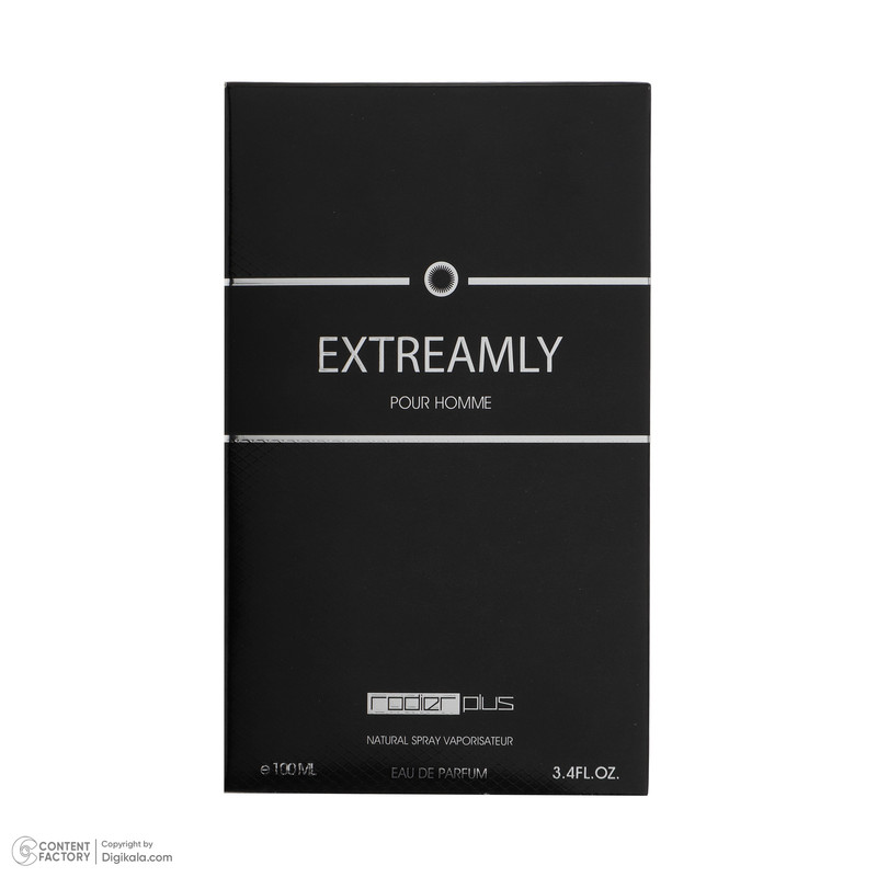 ادو پرفیوم مردانه رودیر پلاس مدل EXTREAMLY حجم 100 میلی لیتر ادو پرفیوم مردانه رودیر پلاس مدل EXTREAMLY حجم 100 میلی لیتر