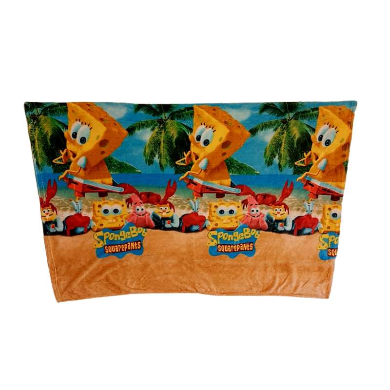 پتو کودک مدل باب اسفنجی 02 سایز 180x200 سانتی متر