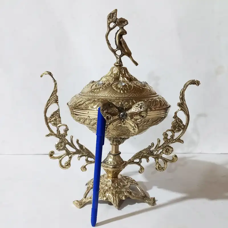 شکلات خوری برنزی مدل دسته دار کد 1300