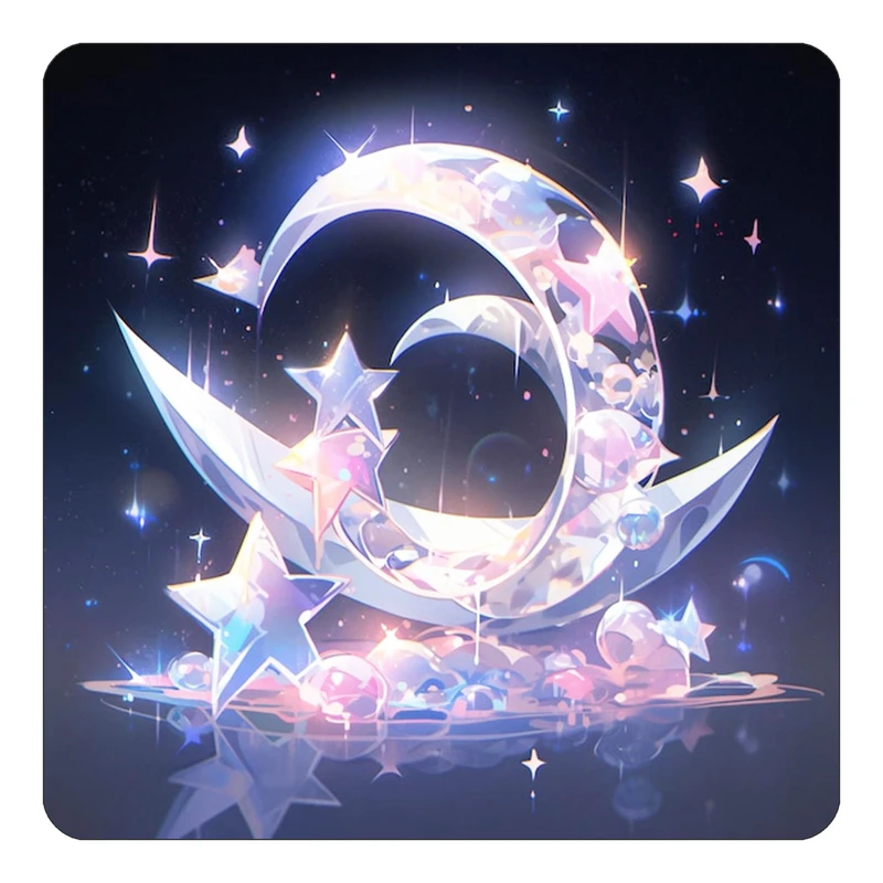 مگنت کاکتی طرح ماه و ستاره مدل mp51817