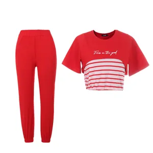 ست 3 تکه لباس زنانه بنیس مدل ژرفا رنگ قرمز