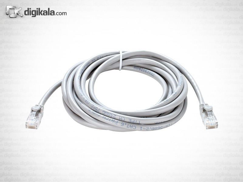 پچ کورد Cat 6 بدون شیلد سایز 24AWG دی-لینک مدل NCB-C6UGRYR1-5 طول 5 متر
