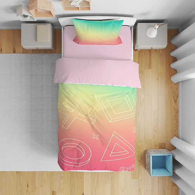 سرویس روتختی مدل اشکال هندسی 5171 تک نفره 5 تکه