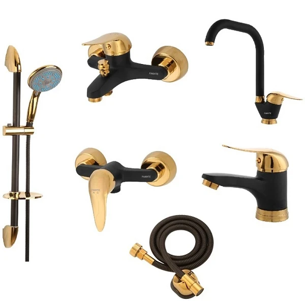 ست شیرآلات فاخته مدل زحل MT2 مجموعه  6 عددی 