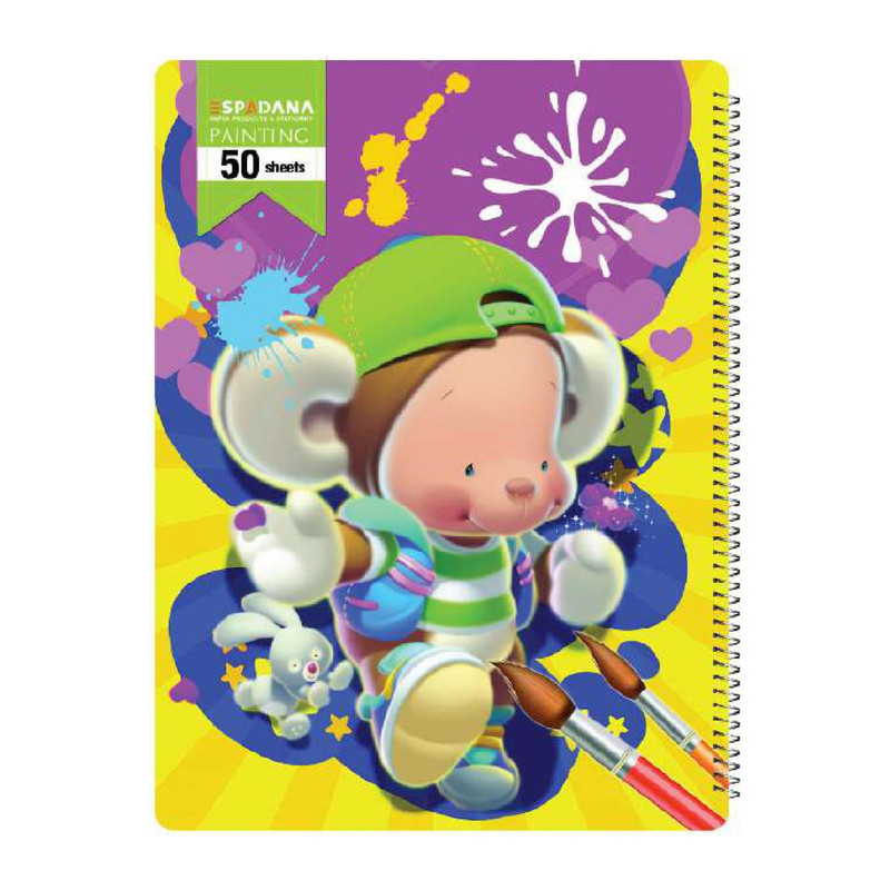دفتر نقاشی 50 برگ اسپادانا کد 5010 مجموعه 12 عددی