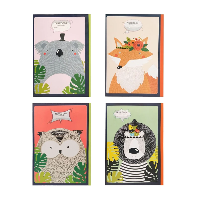 دفتر مشق 40 برگ پاپکو کد PN-9174  مجموعه 4 عددی