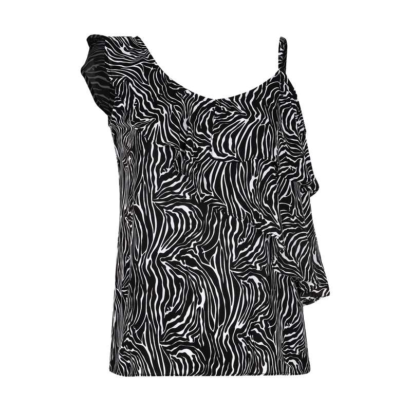 تاپ زنانه گردیه مدل 302138-black white