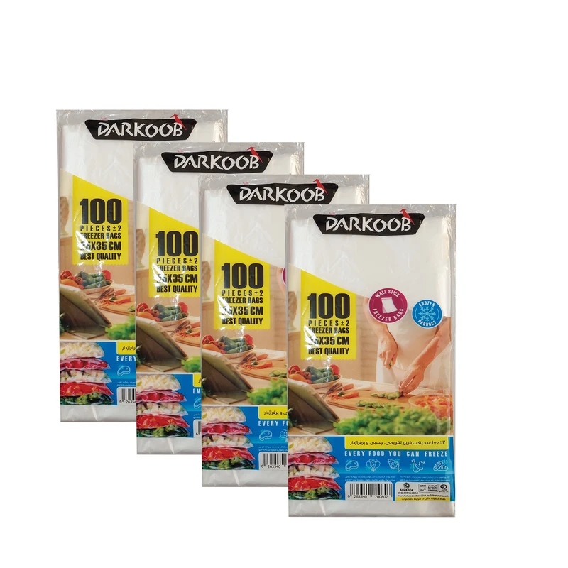 کیسه فریزر دارکوب مدل تقویمی Sh0807.4 چهار بسته 100 عددی
