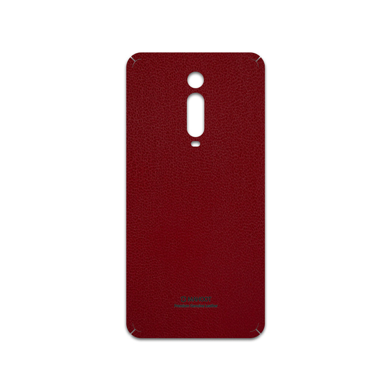 برچسب پوششی ماهوت مدل Red-Leather مناسب برای گوشی موبایل شیائومی Mi 9t