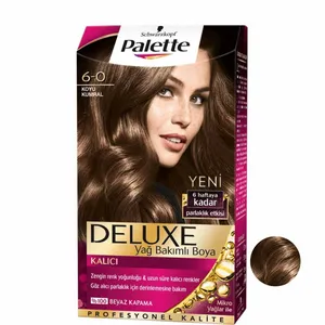 کیت رنگ مو پلت سری DELUXE شماره 0-6 حجم 50 میلی لیتر رنگ قهوه ای شکلاتی