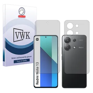 VWK Tough model transparent screen protector suitable for Xiaomi Redmi Note 13 4G mobile phone Along with the phone back protector