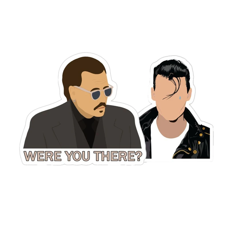 استیکر لپتاپ و گوشی طرح بازیگر جانی دپ کد 2025 مجموعه 2 عددی