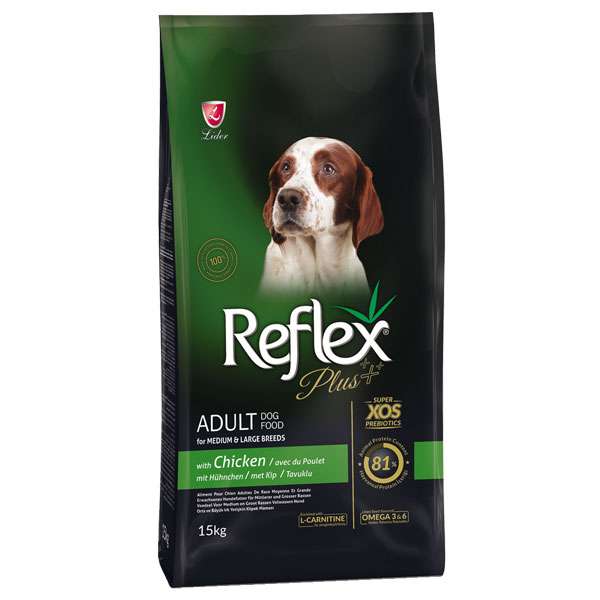 غذای خشک سگ رفلکس مدل مرغ وزن 15 کیلو گرم
