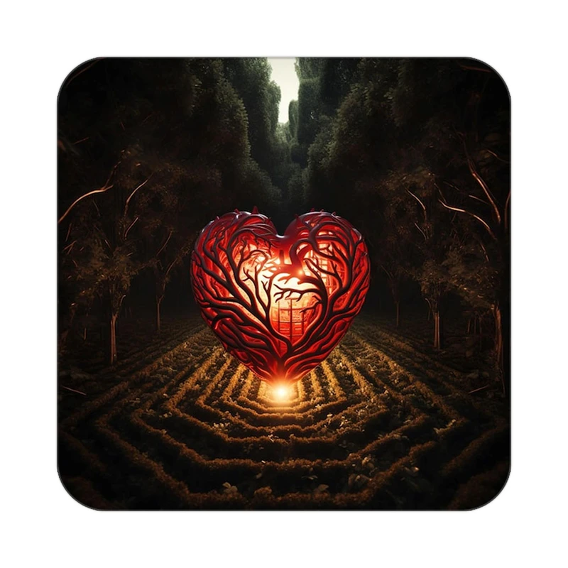 زیر لیوانی کاکتی مدل عاشقانه کد mp11815