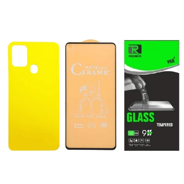 محافظ صفحه نمایش مات  روبیکس مدل CR-A21s مناسب برای گوشی موبایل سامسونگ Galaxy A21s به همراه محافظ پشت گوشی