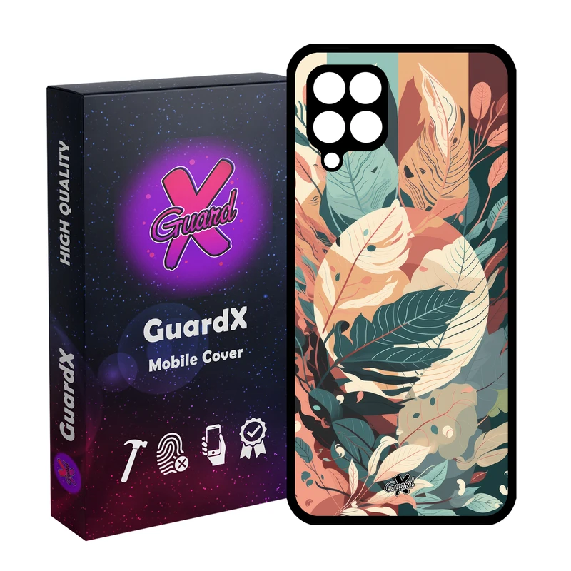 کاور گارد ایکس طرح برگ مدل Glass10657 مناسب برای گوشی موبایل سامسونگ Galaxy A12/M12/F12