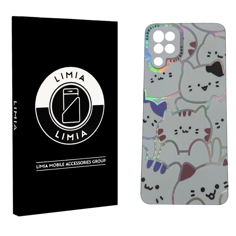 کاور لیمیا مدل فانتزی لنزدار طرح عروسکی شبرنگی مناسب برای گوشی موبایل سامسونگ Galaxy A22 4G