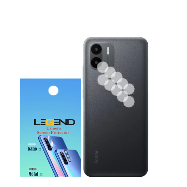 محافظ لنز دوربین لجند مدل نانوگلس مناسب برای گوشی موبایل شیائومی Redmi A1 Plus بسته 5 عددی