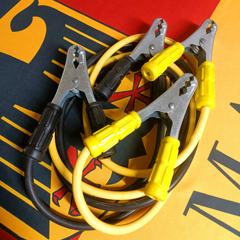 کابل اتصال باتری خودرو مدل ZAR-01 مجموعه 2 عددی