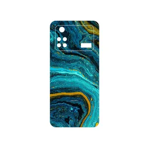 MAHOOT Turquoise marblewith golden streaks Cover Sticker for Xiaomi Poco M4 Pro 4G