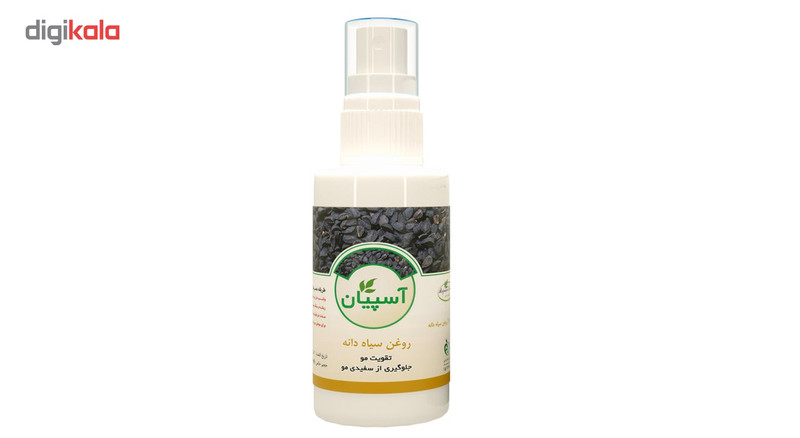 روغن مغذی و ترمیم کننده مو آسپیان مدل روغن سیاهدانه حجم 30 میلی لیتر