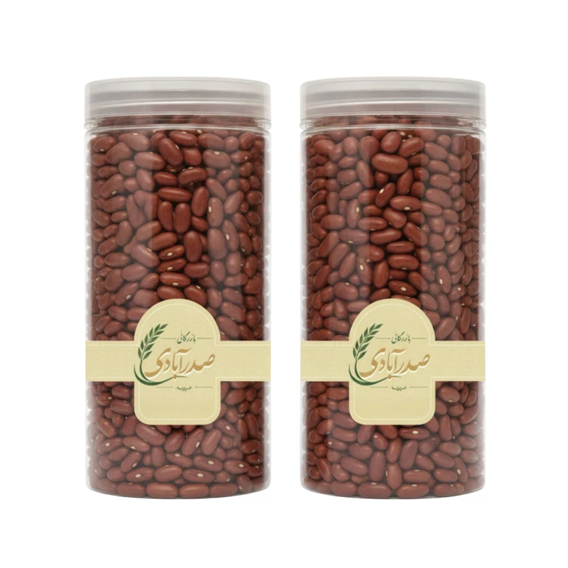  لوبیا قرمز دستچین بازرگانی صدرآبادی - 450 گرم بسته 2 عددی