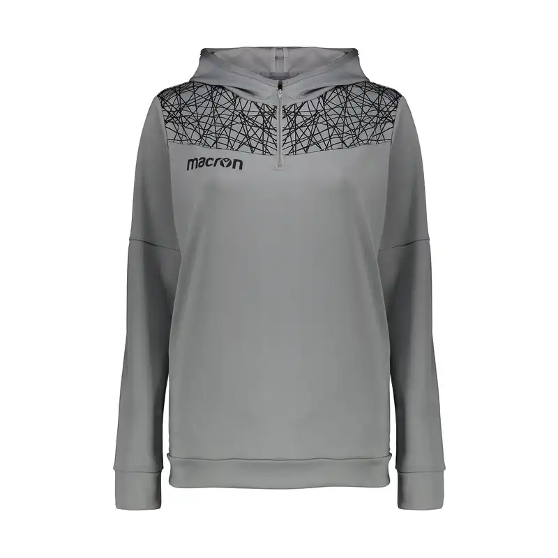 هودی ورزشی زنانه مکرون مدل چندا رنگ طوسی