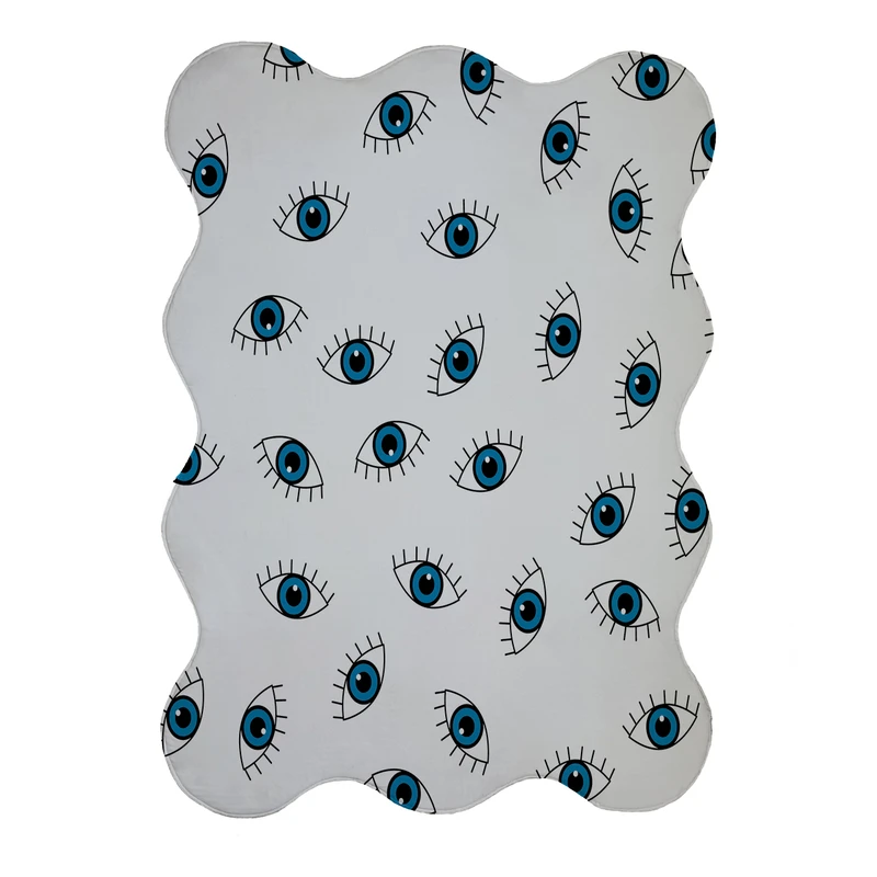 پادری مدل دالبر طرح چشم کد 9124 سایز 80x110 سانتی متر