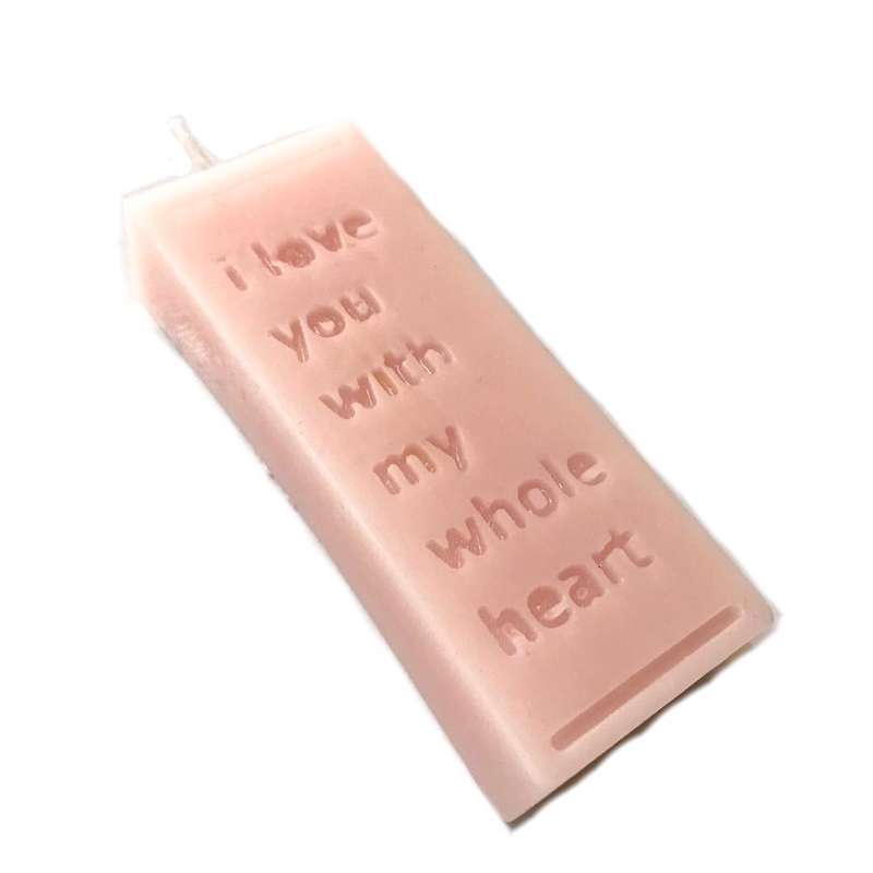 شمع دست ساز مدل دوستت دارم