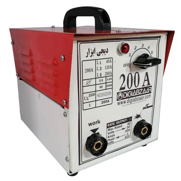 دستگاه جوش 200 آمپر دیجی ابزار مدل 201