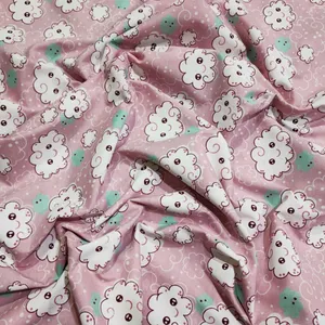 پارچه ملحفه مدل ابری کودکانه کد S