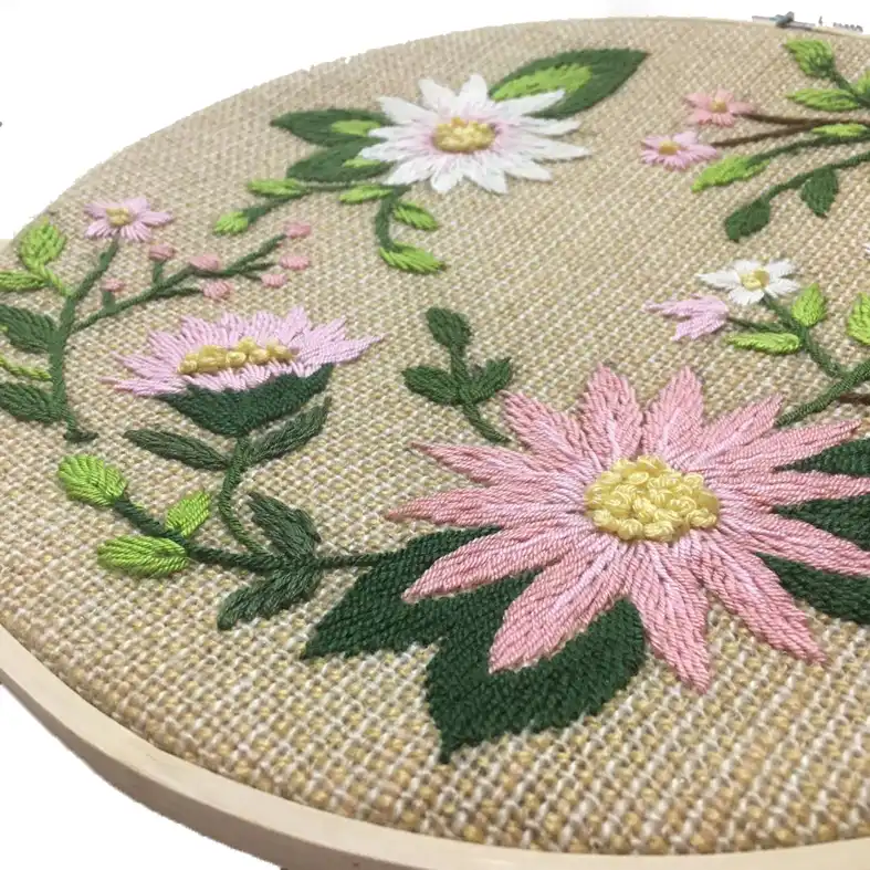 تابلو گلدوزی طرح گل مدل 4