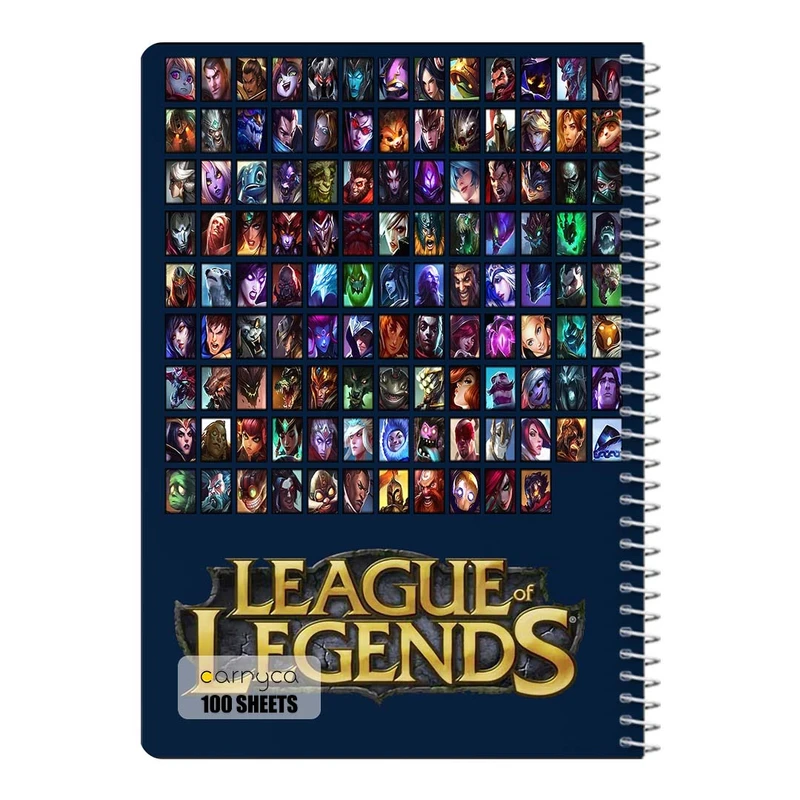 دفتر مشق 100 برگ سیمی کارنیکا طرح لیگ افسانه ها League of Legends کد 24371