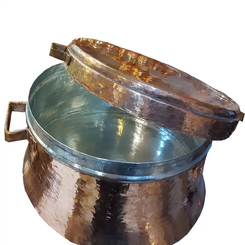 قابلمه مسی مدل چکش کاری کد 98