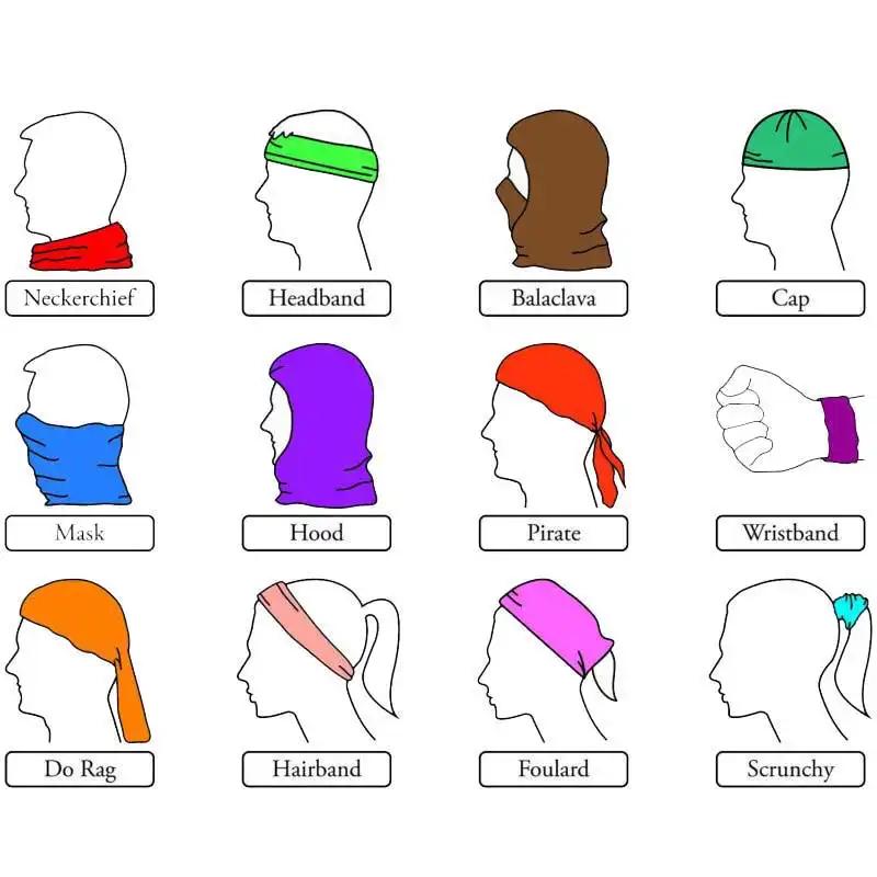 دستمال سر و گردن مدل Rokh8