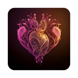 زیر لیوانی کاکتی مدل عاشقانه کد mp12116