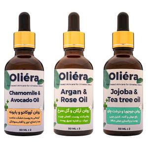 روغن جوان ساز، تغذیه، و روشنسازی پوست صورت اُلیئرا مدل A حجم 150 میلی لیتر بسته 3 عددی